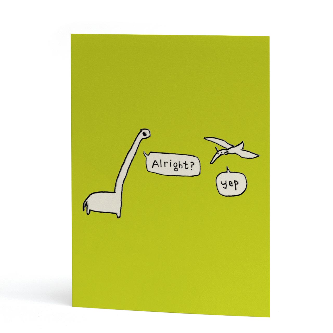 Alright Embossed Funny Card