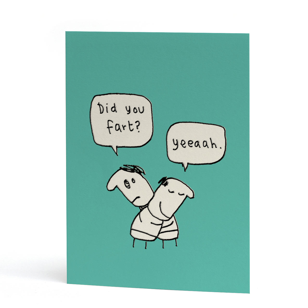 Did You Fart Embossed Funny Card