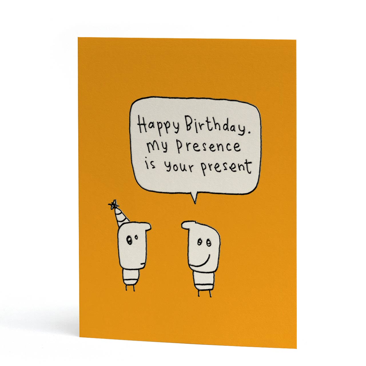 My Presence Embossed Birthday Card