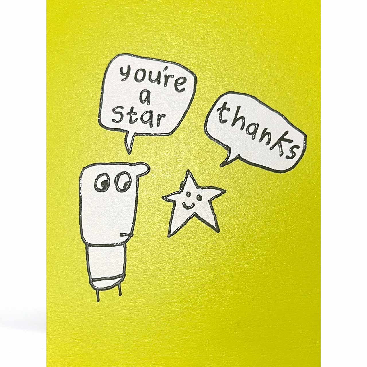 You're A Star Embossed Card