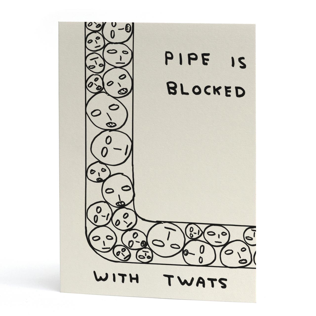 Twat Pipe Greeting Card