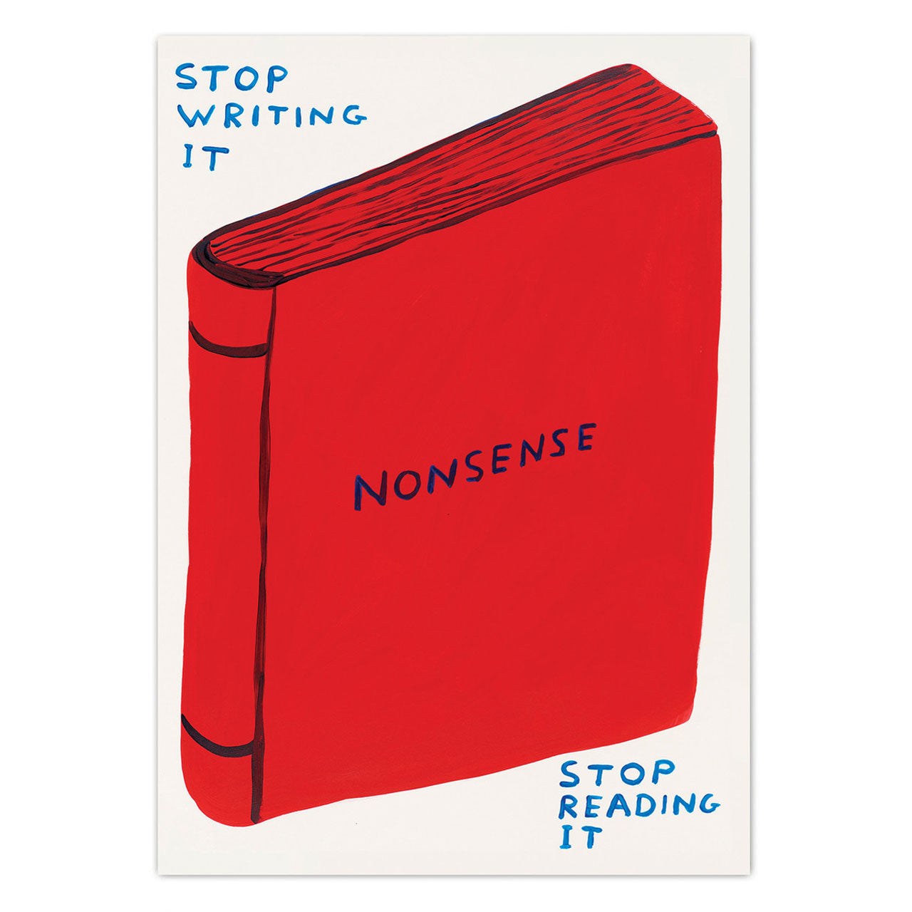 Stop Writing Nonsense Postcard | The Curious Pancake