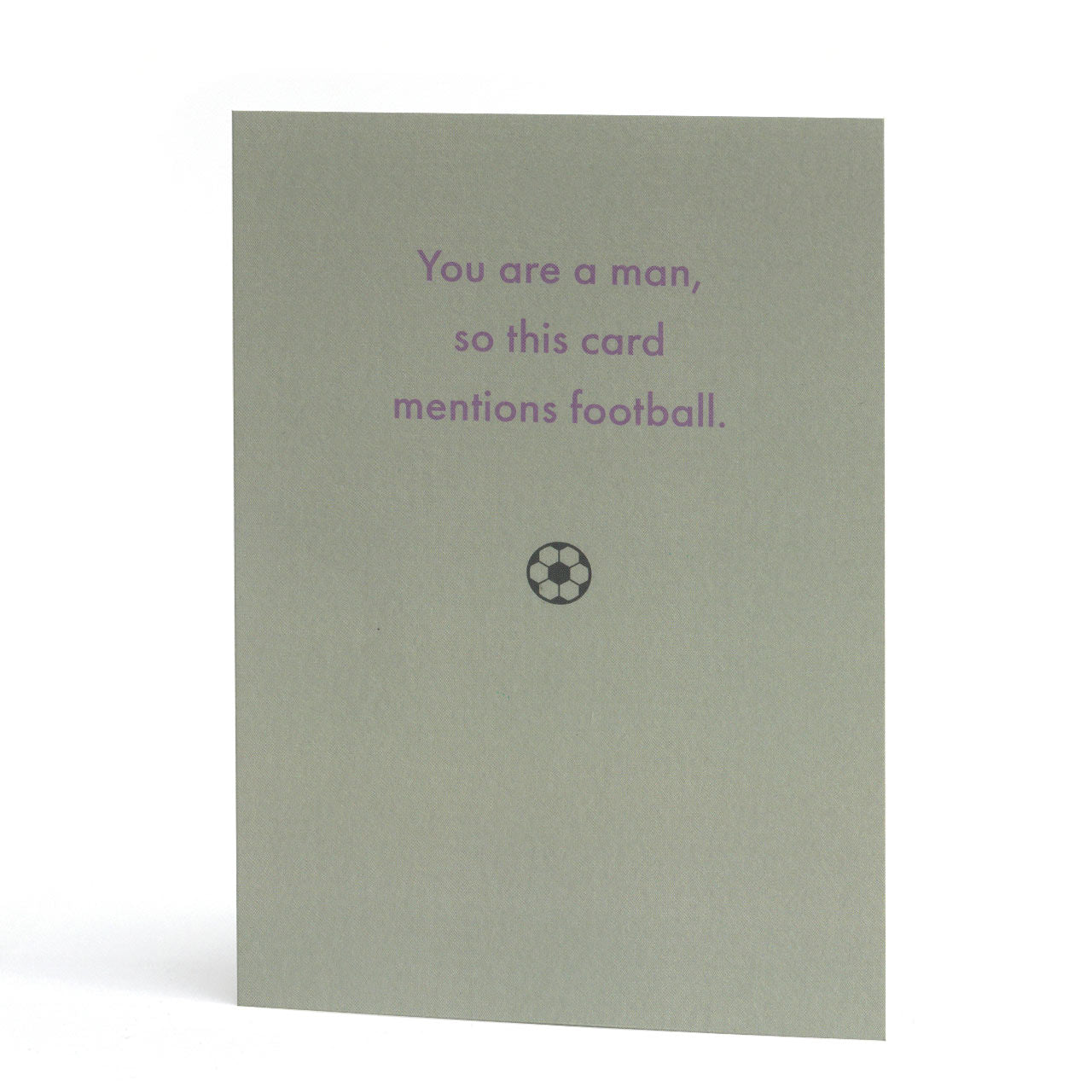 Football Man Birthday Card