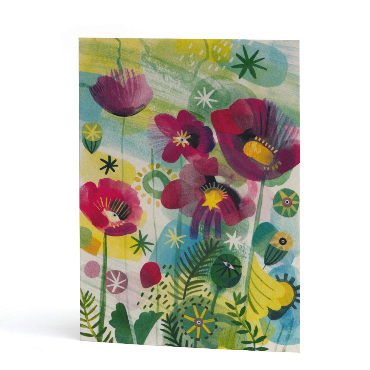 Garden Poppy Greeting Card