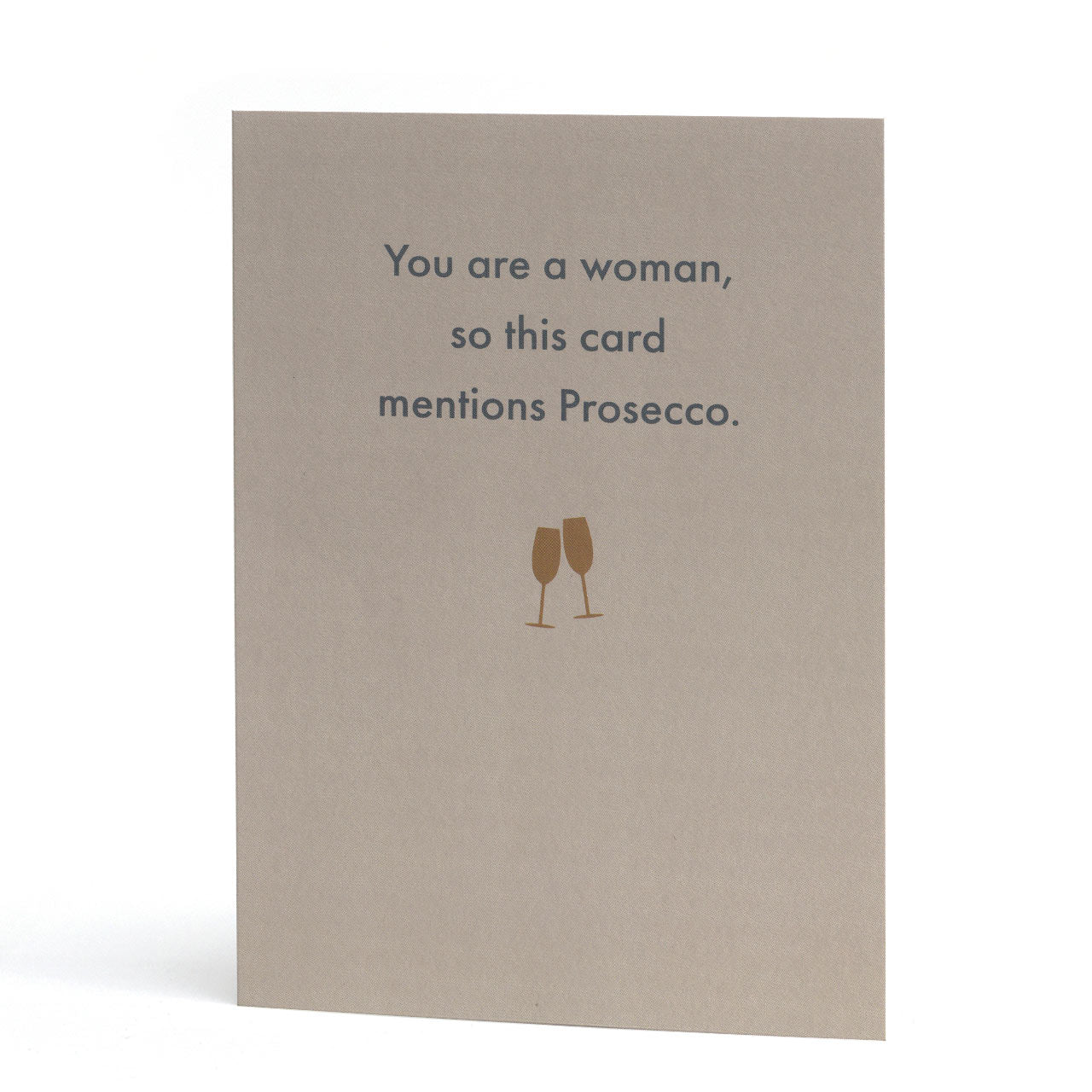 Prosecco Woman Birthday Card