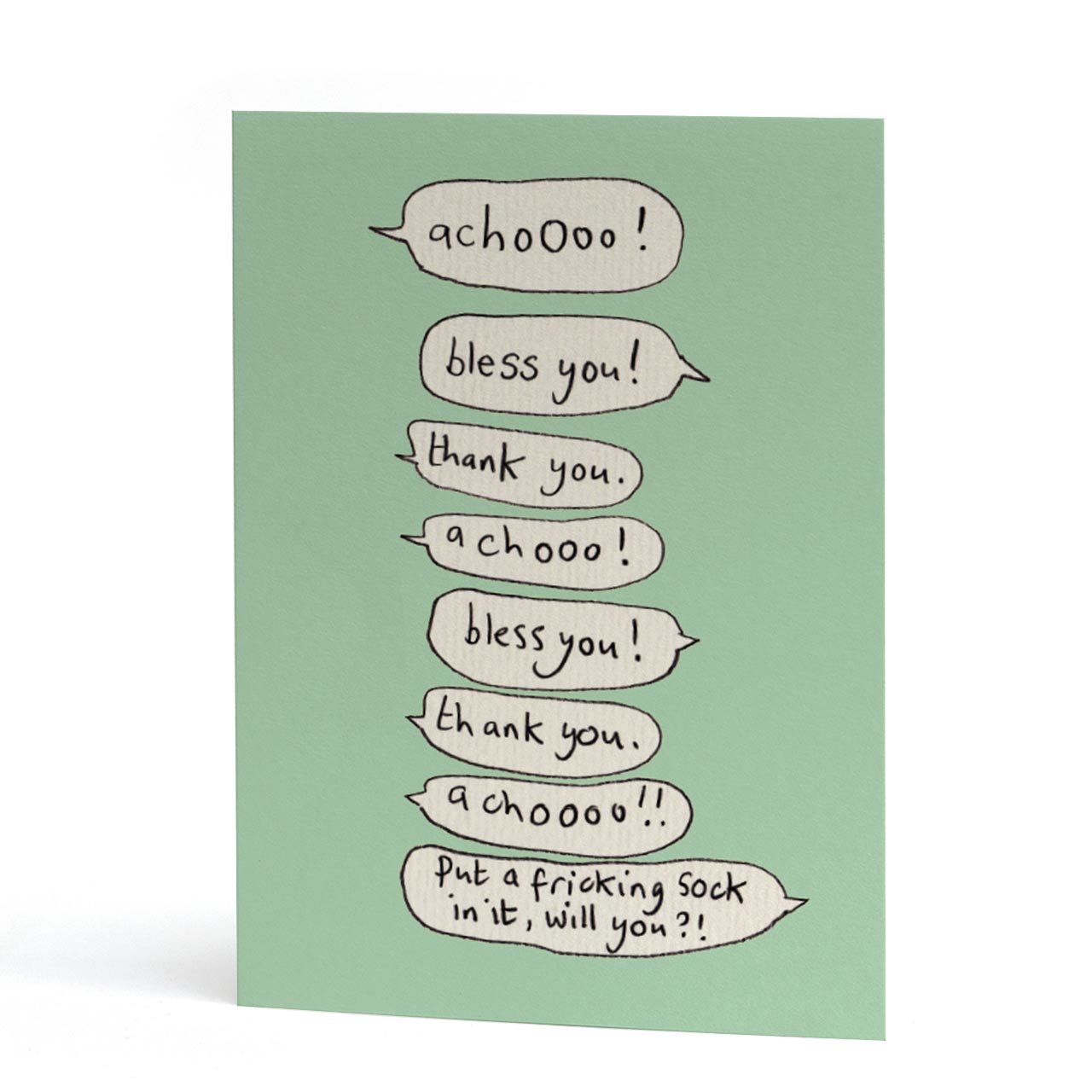 Achoo Get Well Soon Card