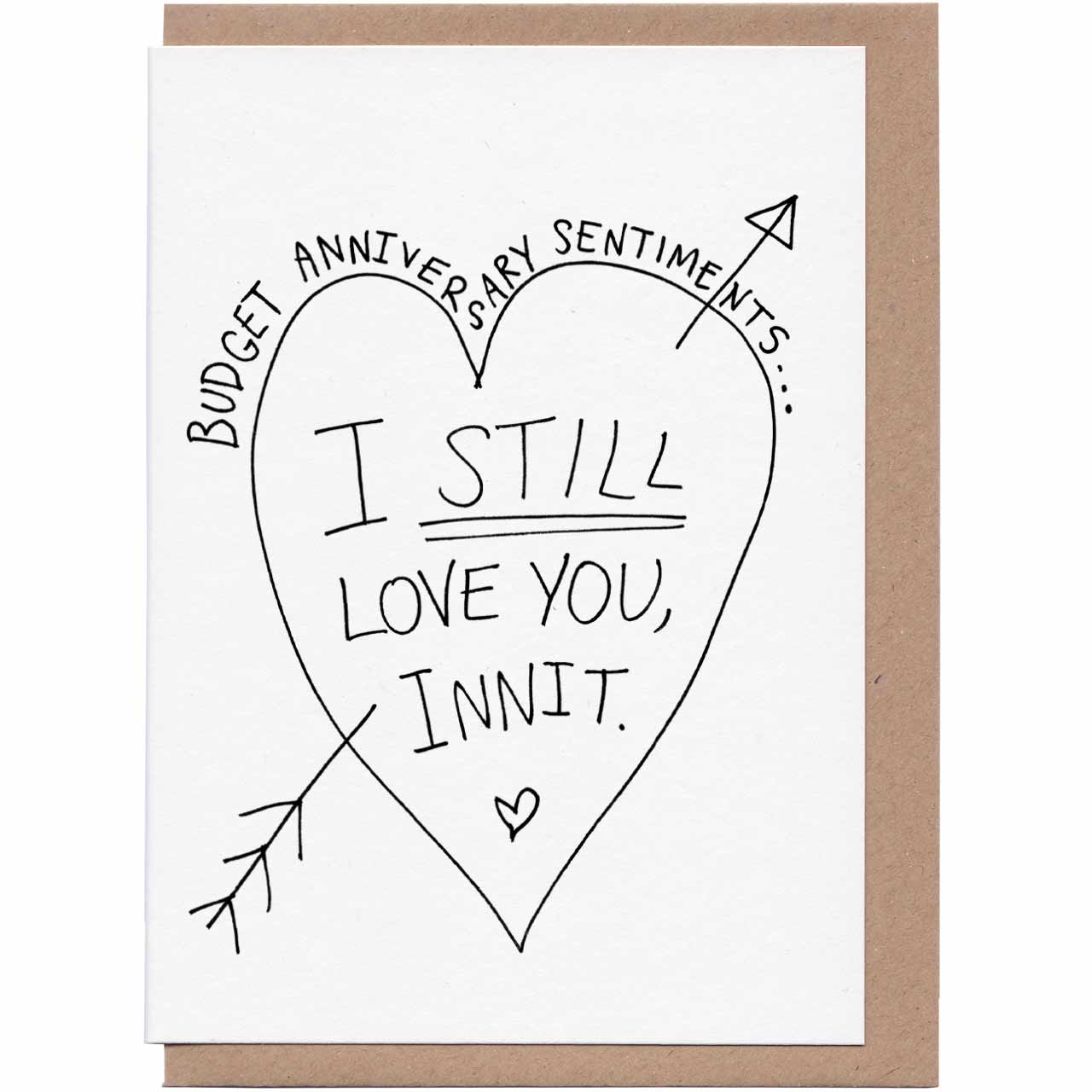 Budget Anniversary Greeting Card