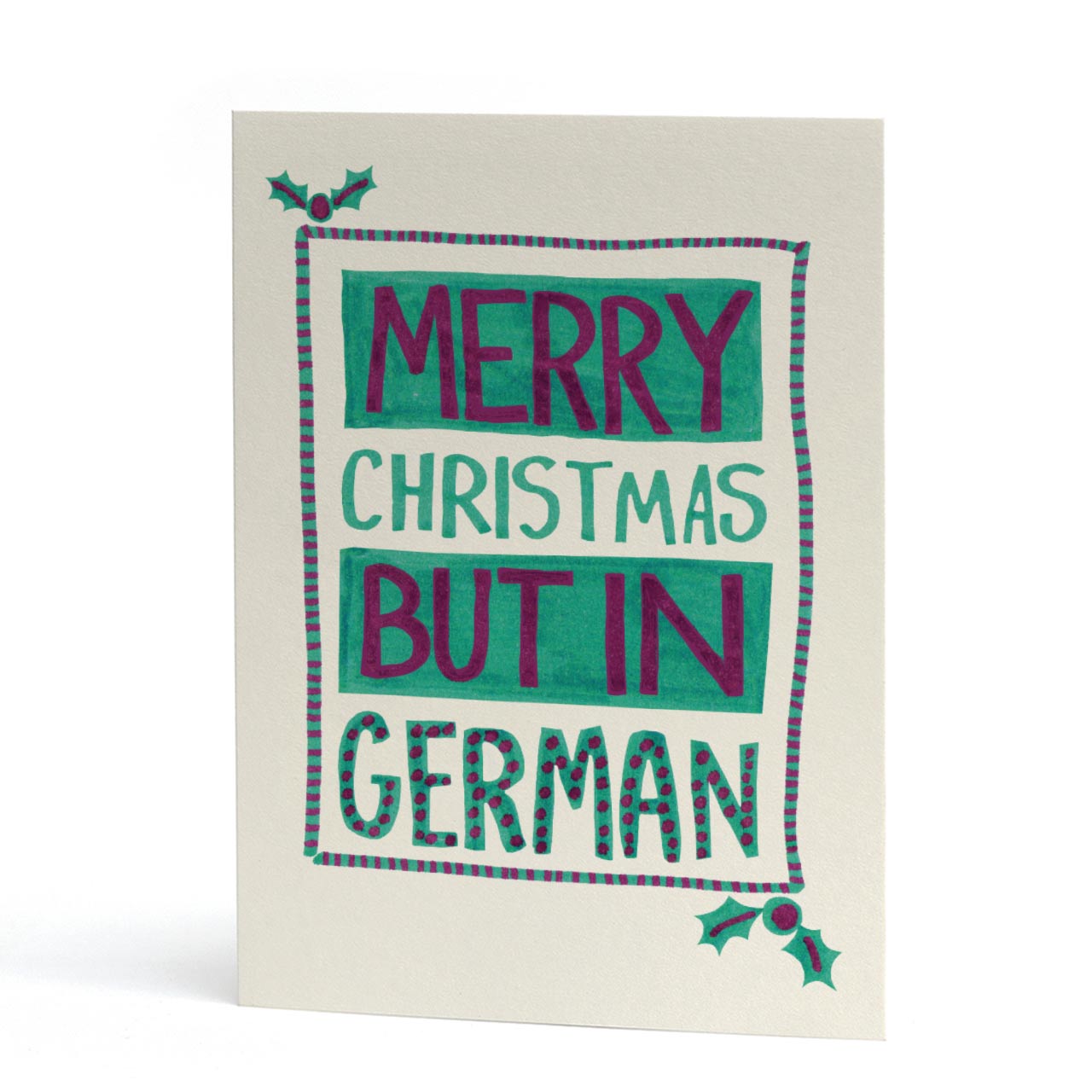 Merry Christmas But In German Card