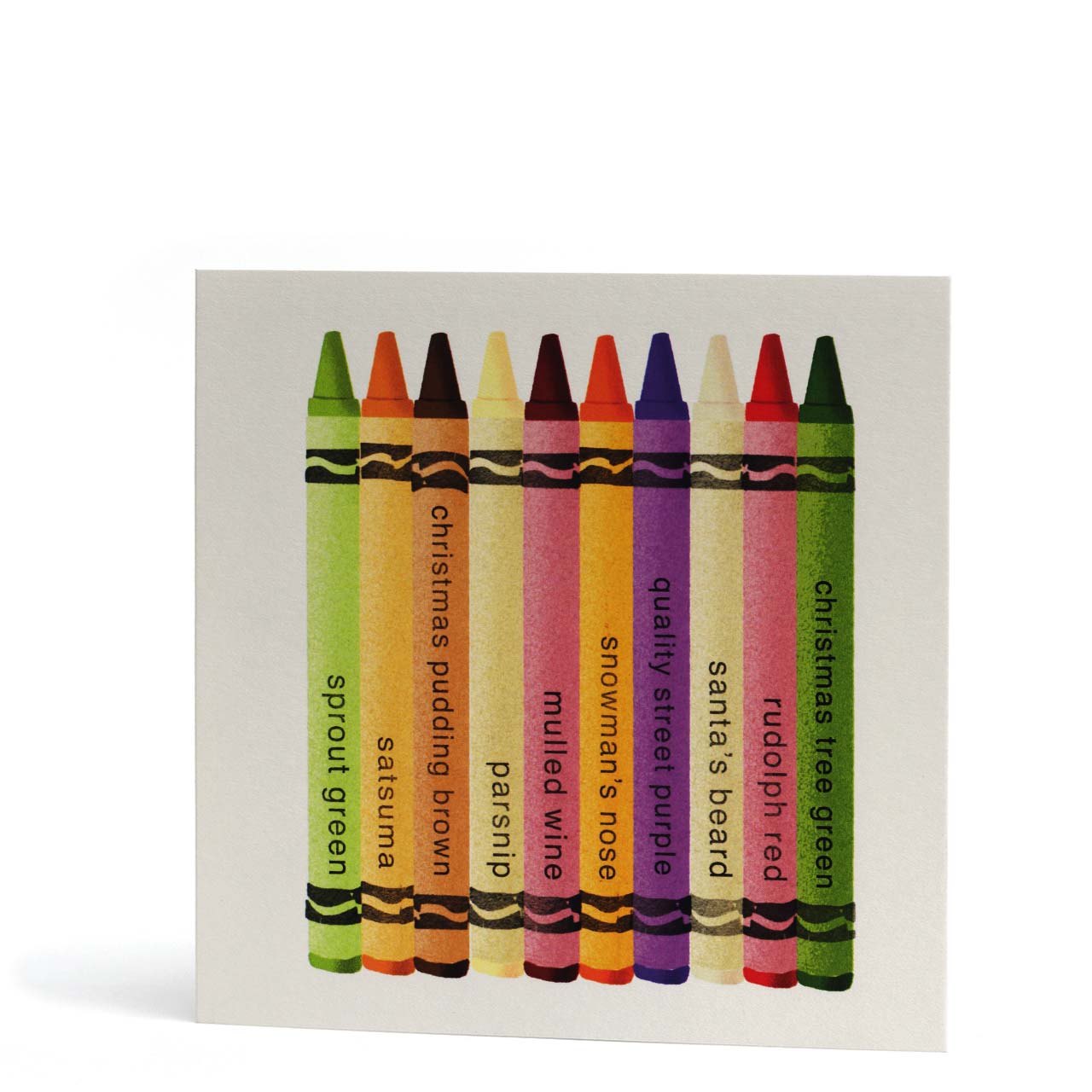 Christmas Crayons Greeting Card