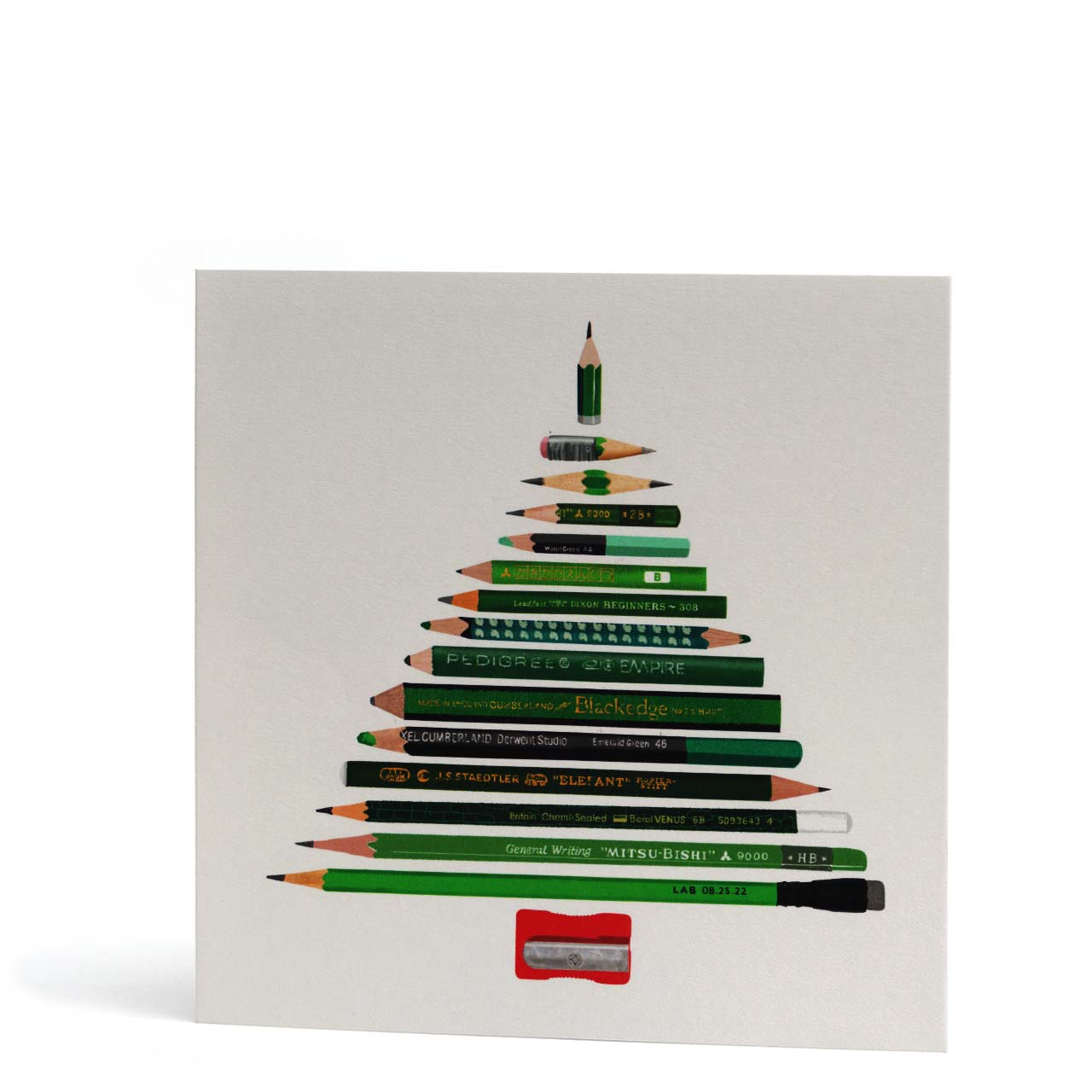 Christmas Tree Pencils Greeting Card