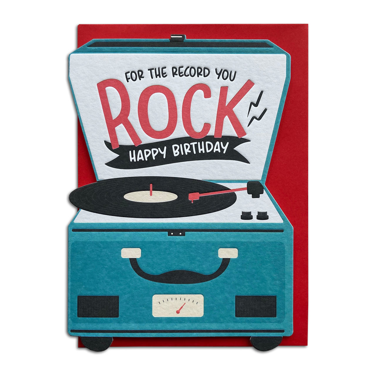 Happy Birthday Record Player Card