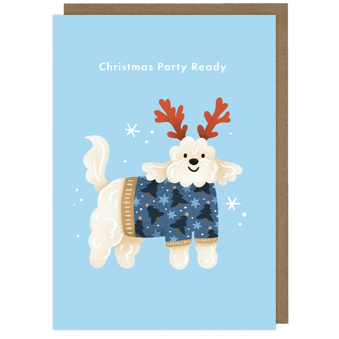 Cockapoo Christmas Jumper Dog Card