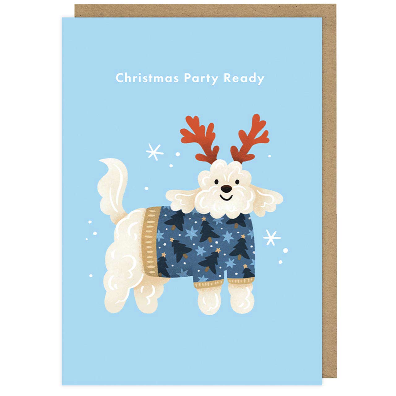 Cockapoo Christmas Jumper Dog Card