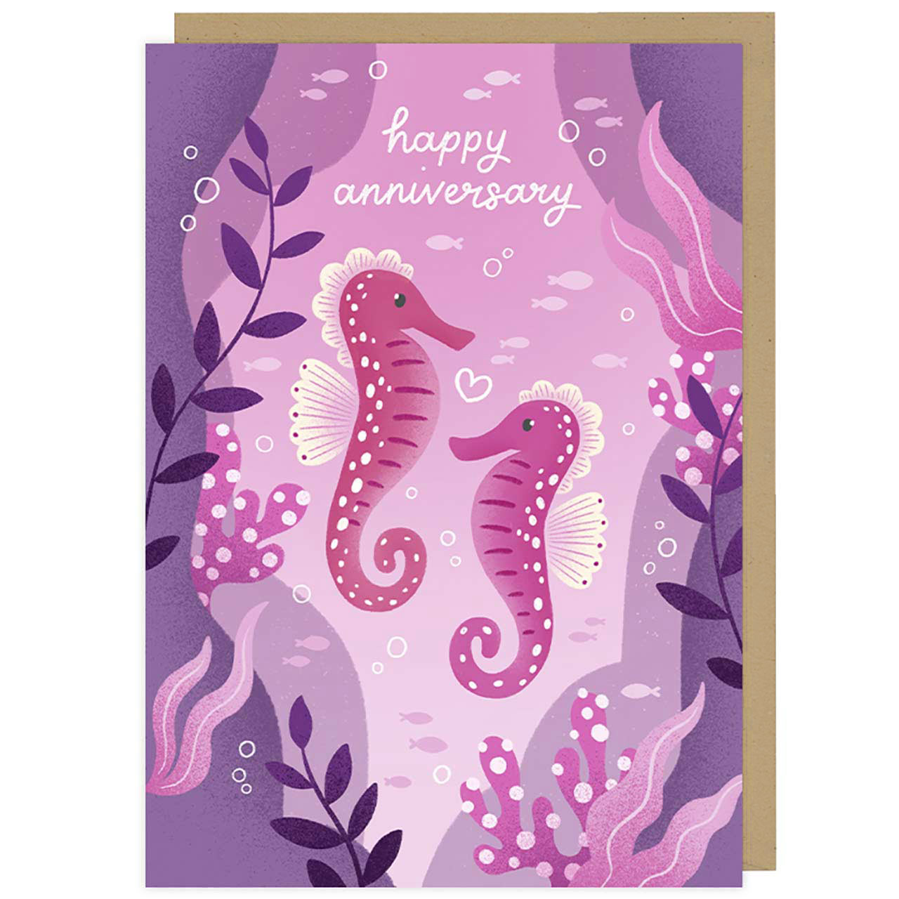 Happy Anniversary Seahorses Card