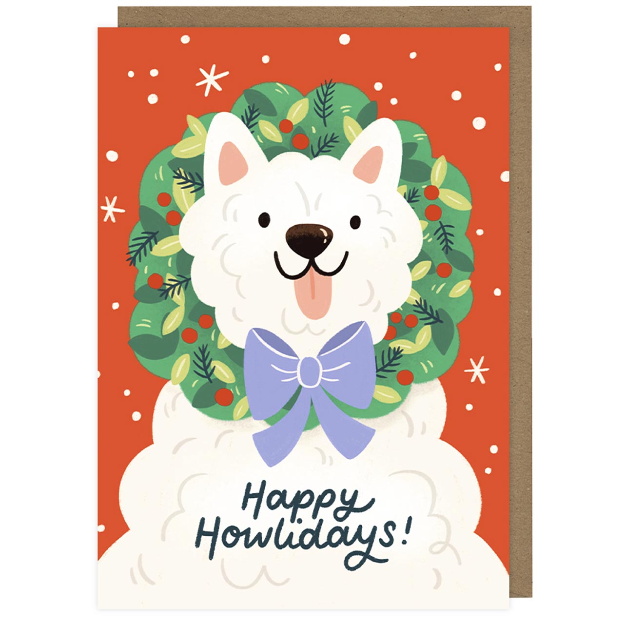 Happy Howlidays Westie Dog Christmas Card