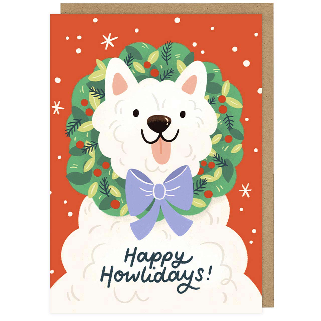 Happy Howlidays Westie Dog Christmas Card