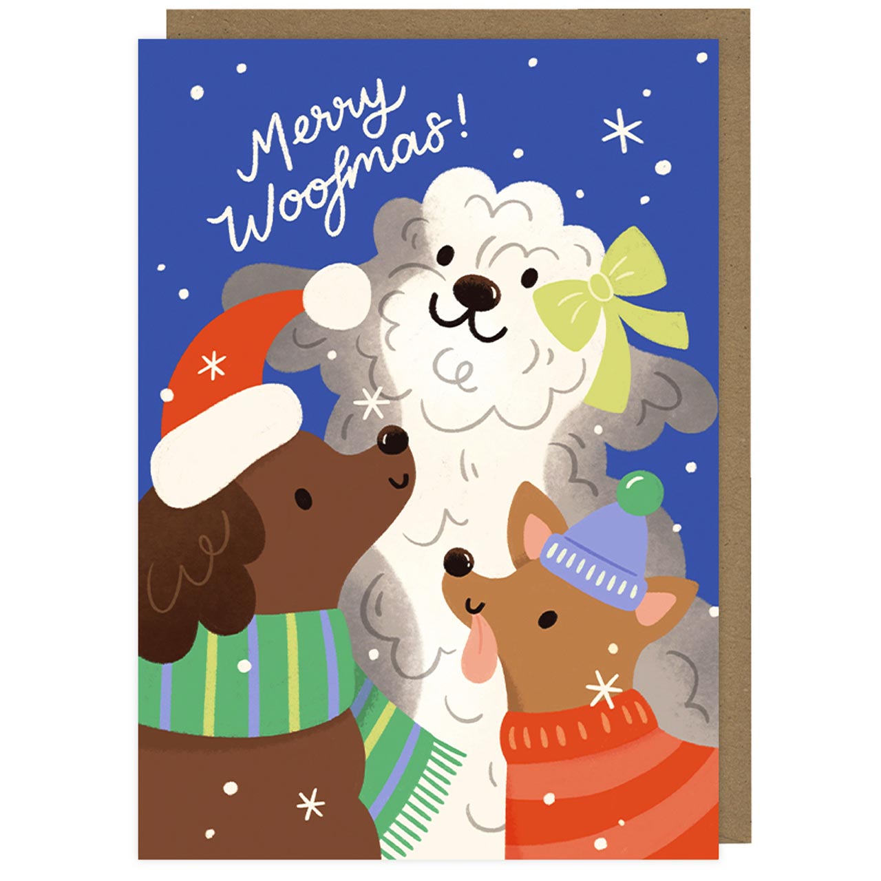 Merry Woofmas Dog Christmas Card