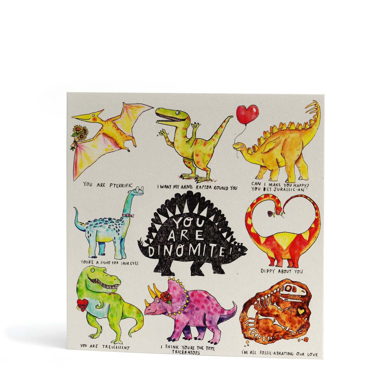 You Are Dinomite Multi Puns Love Card