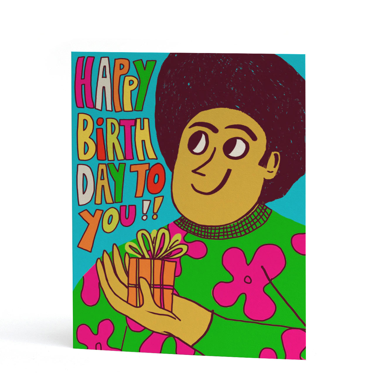 Birthday Boy Neon Card