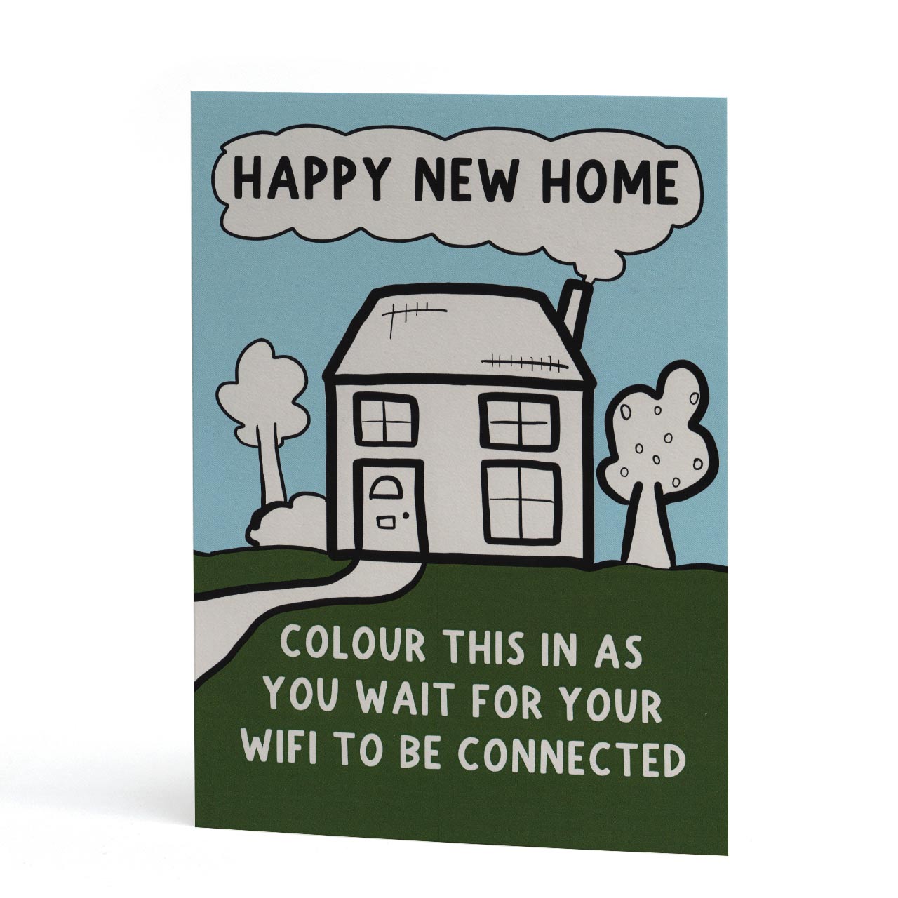 Colour In New Home Card