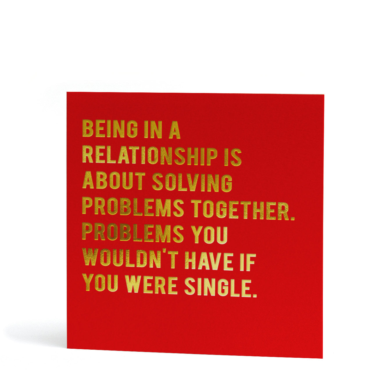 Single vs Relationship Greeting Card