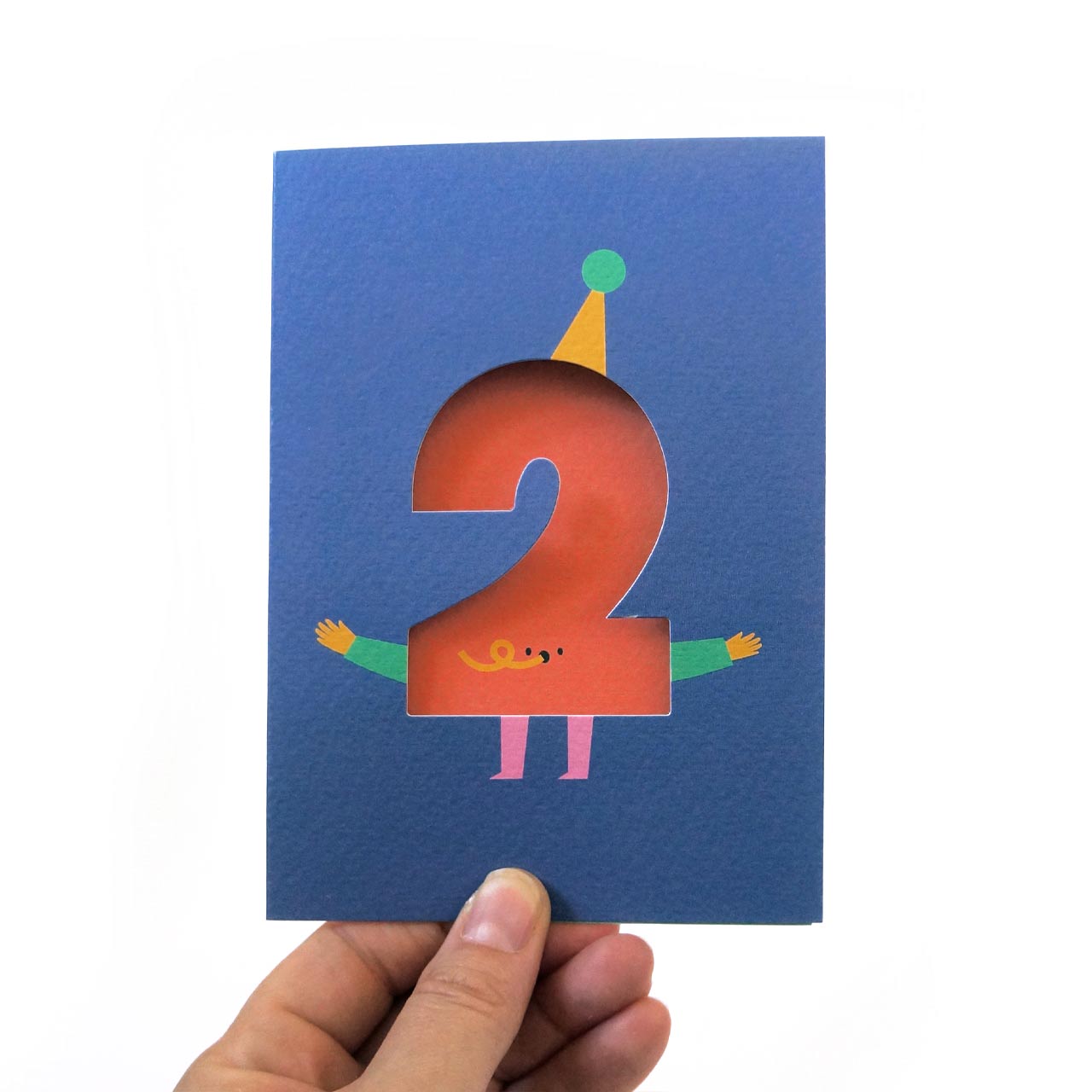 Age 2 Die Cut Card