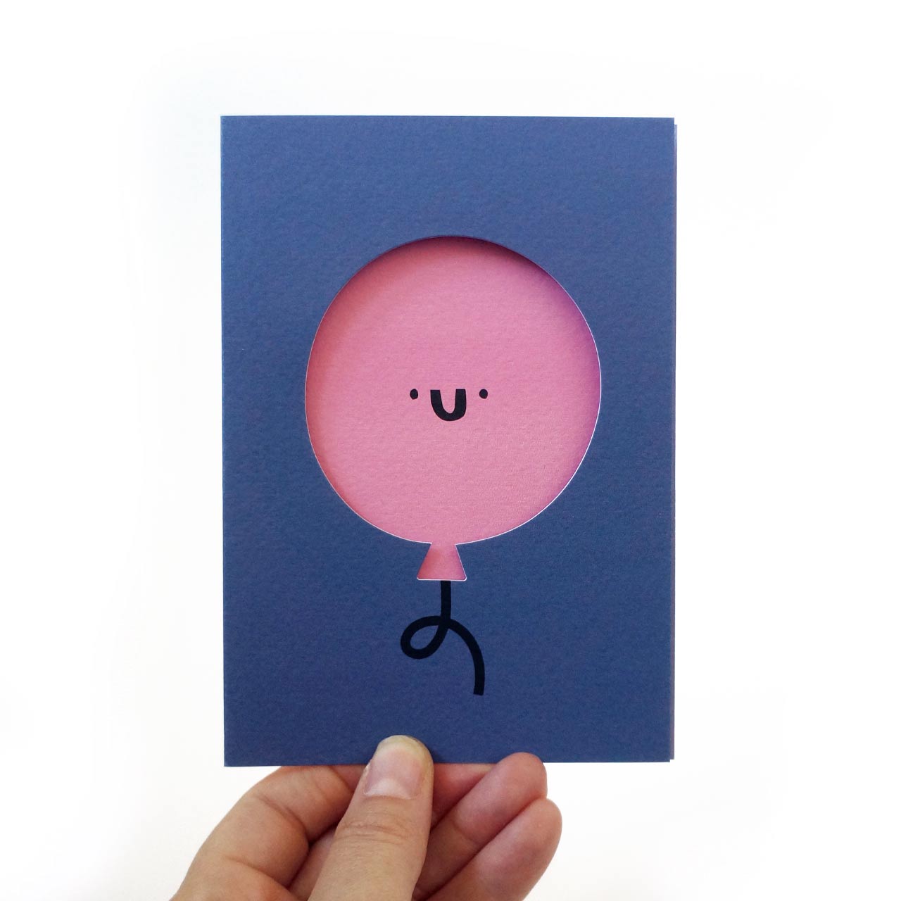 Balloon Die Cut Card