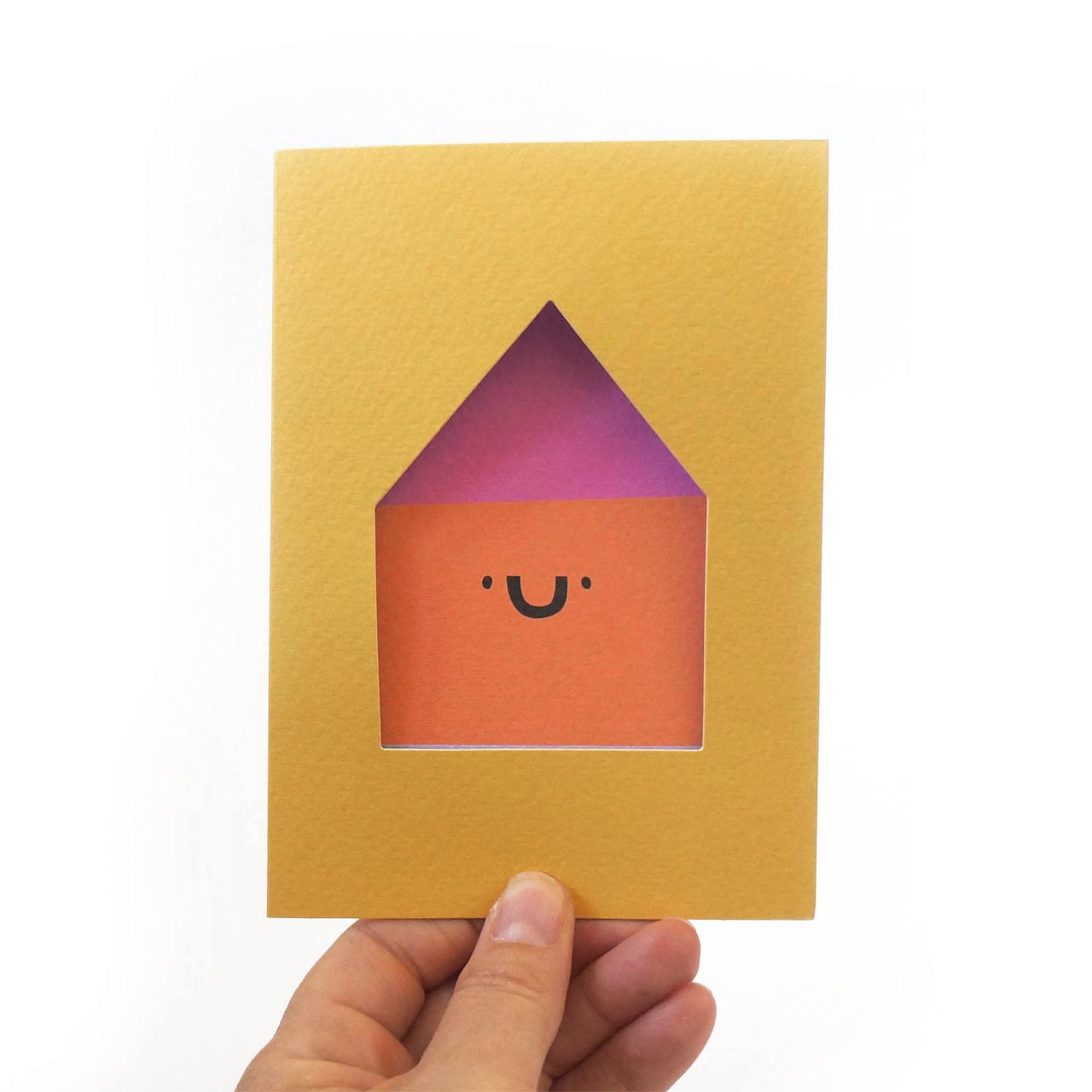 Happy House Die Cut Card