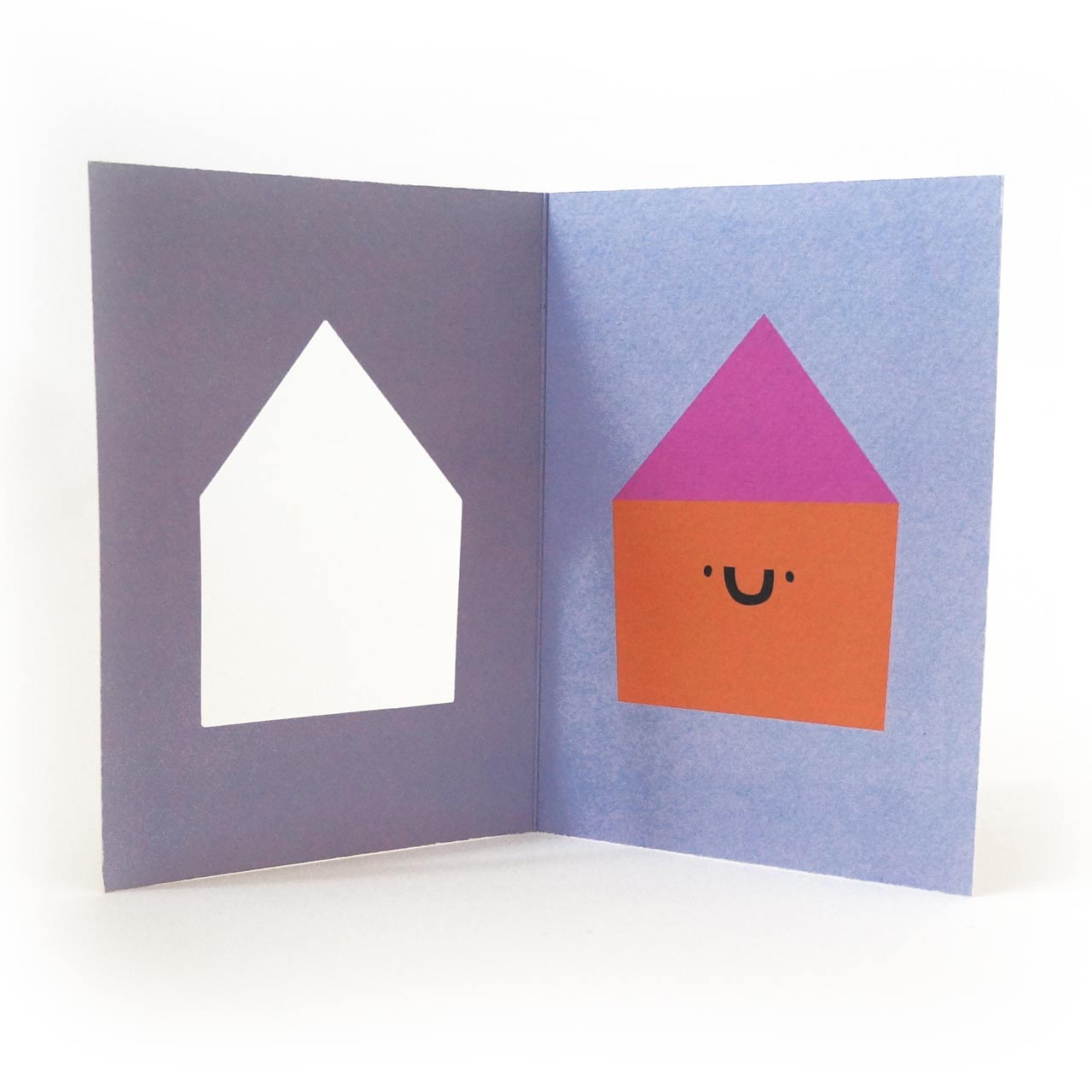 Happy House Die Cut Card