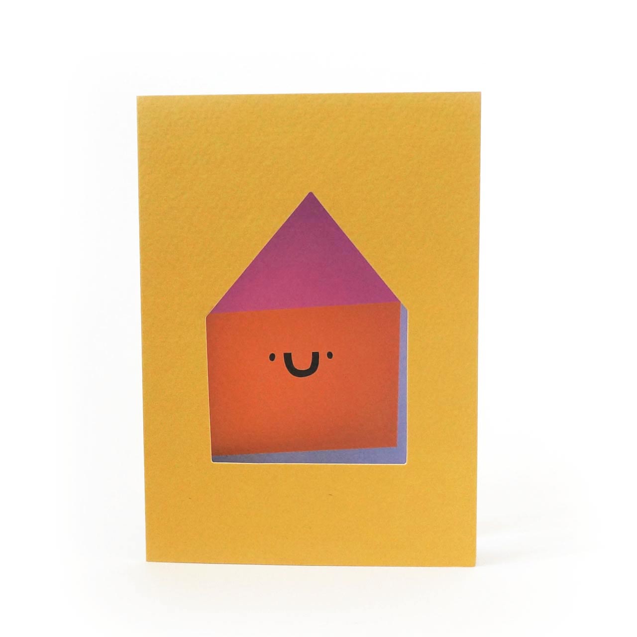 Happy House Die Cut Card