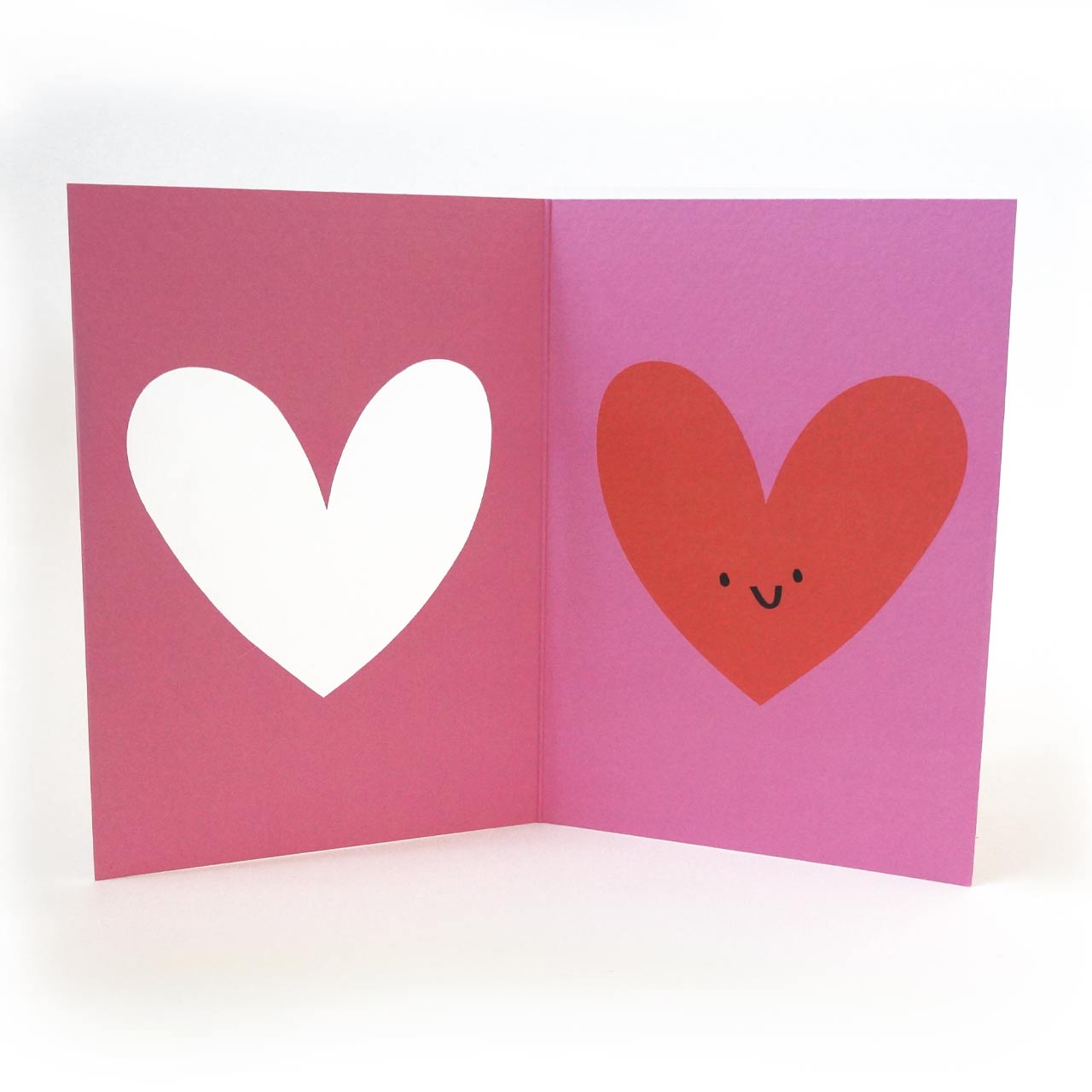 Love Heart Die Cut Card