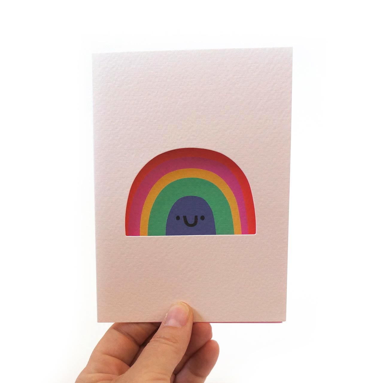 Rainbow Die Cut Card