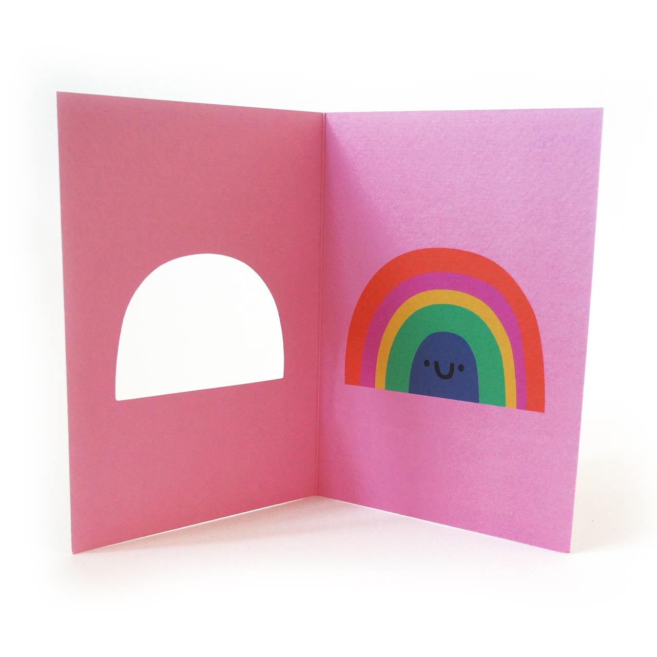 Rainbow Die Cut Card