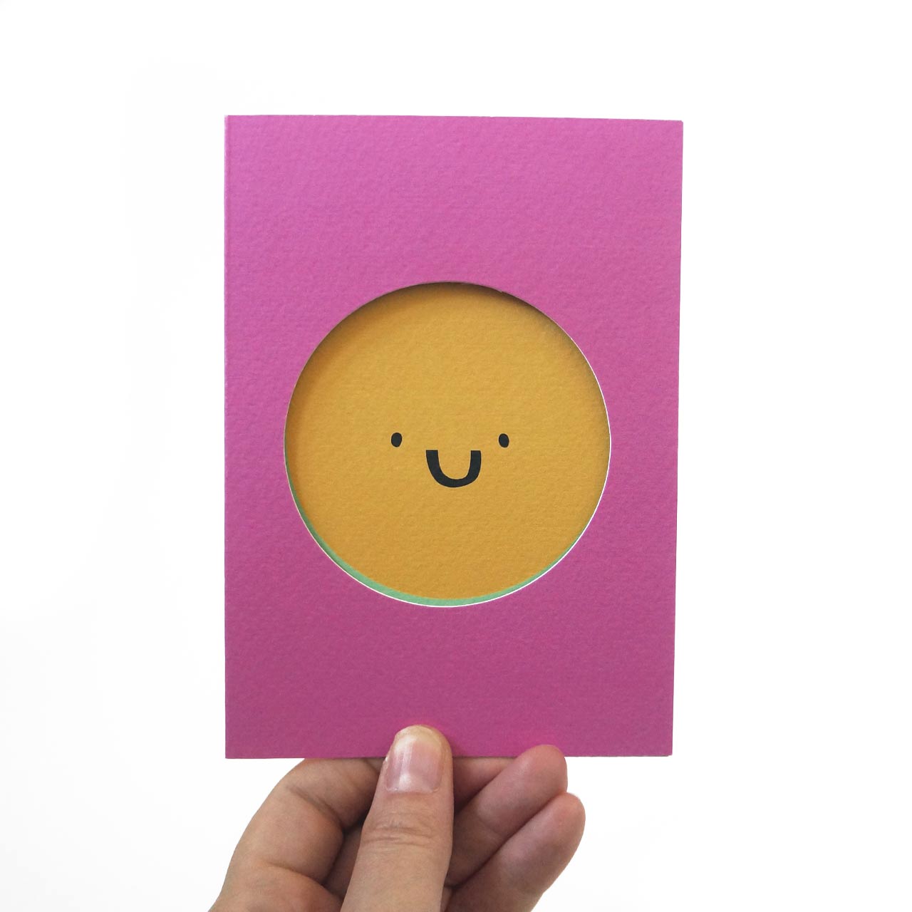 Smiley Die Cut Card