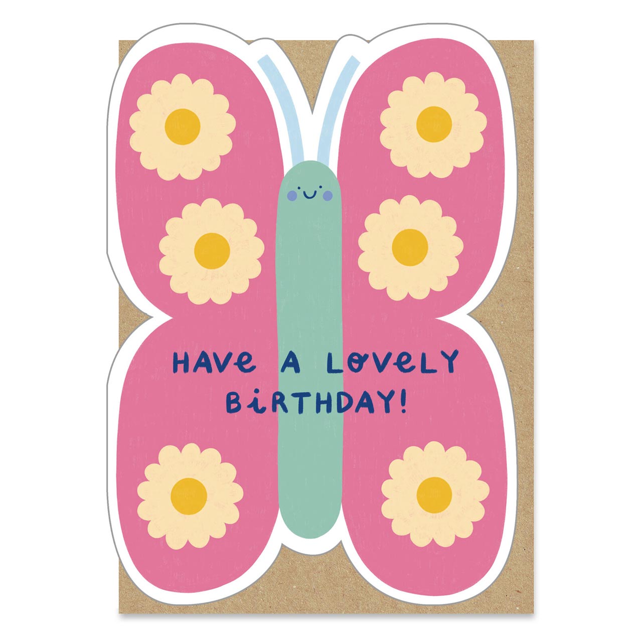 Birthday Butterfly Die Cut Card | The Curious Pancake