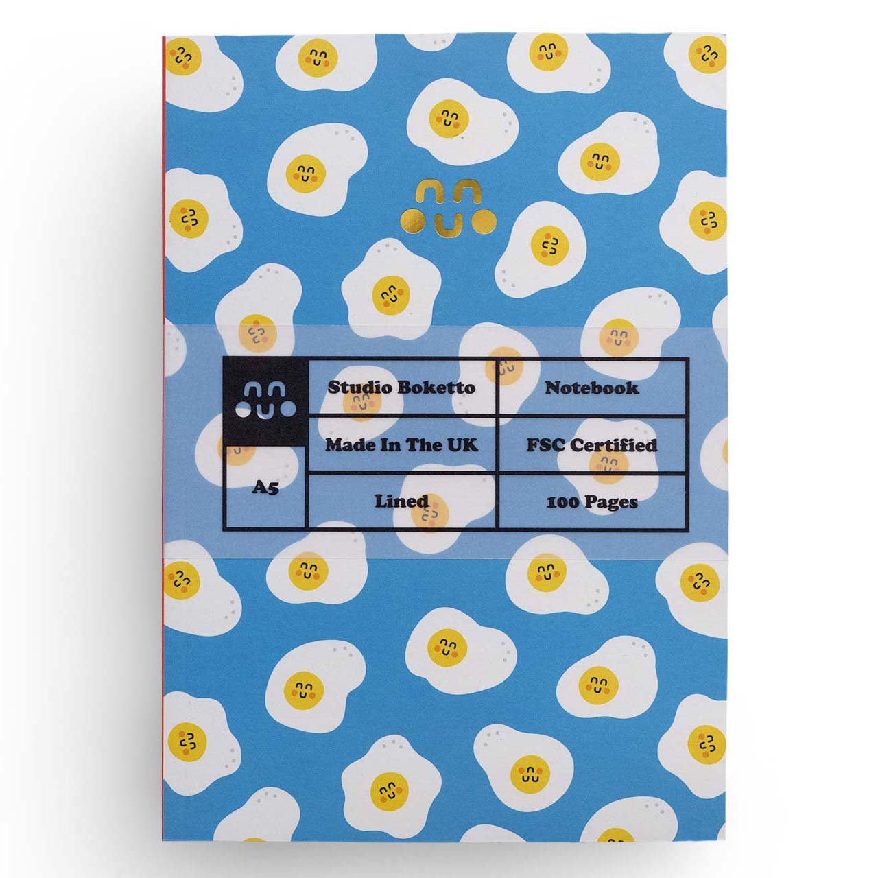 Fried Egg A5 Lined Notebook