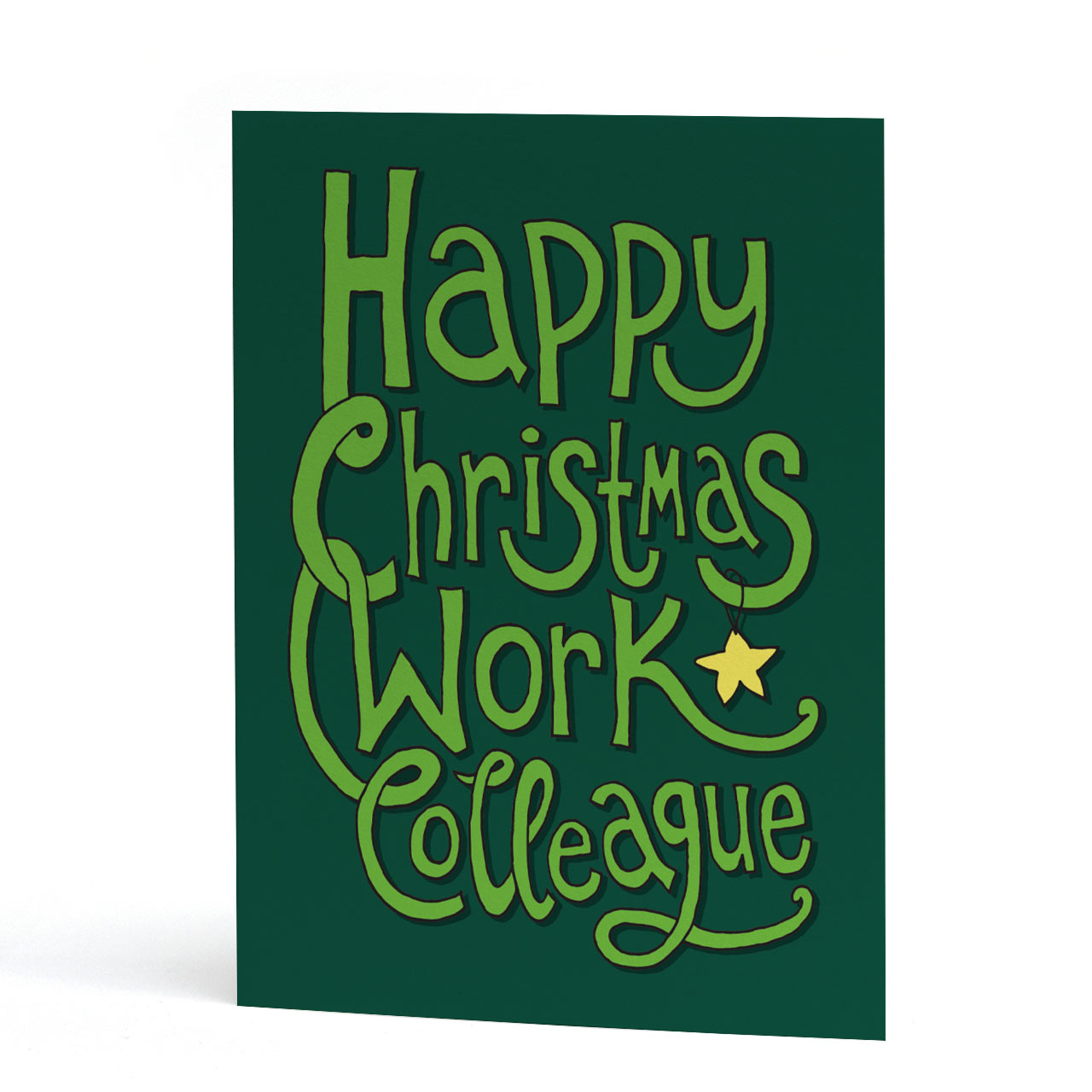 Happy Christmas Work Colleague Card