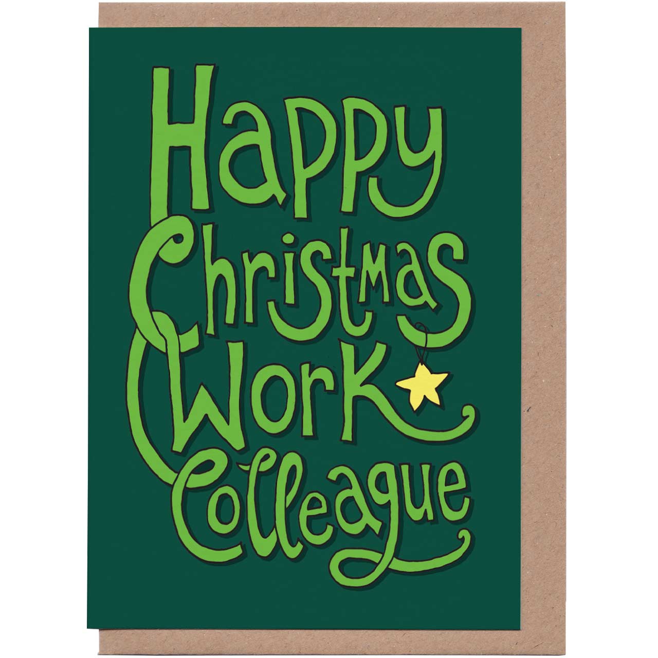 Happy Christmas Work Colleague Card