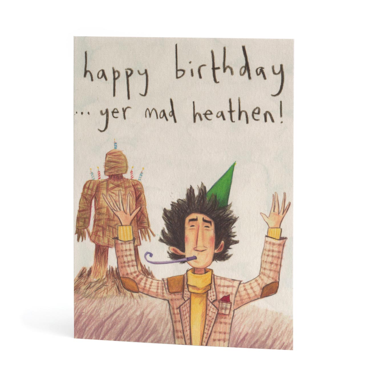 Mad Heathen Wicker Man Birthday Card