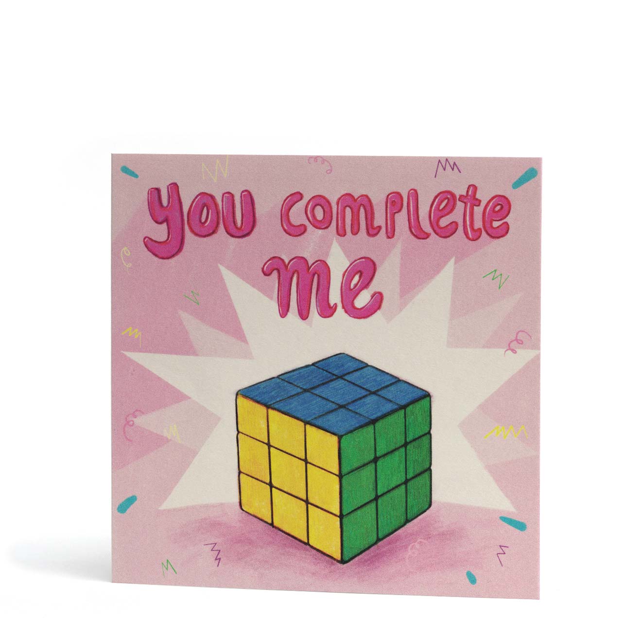 You Complete Me Rubix Cube Card