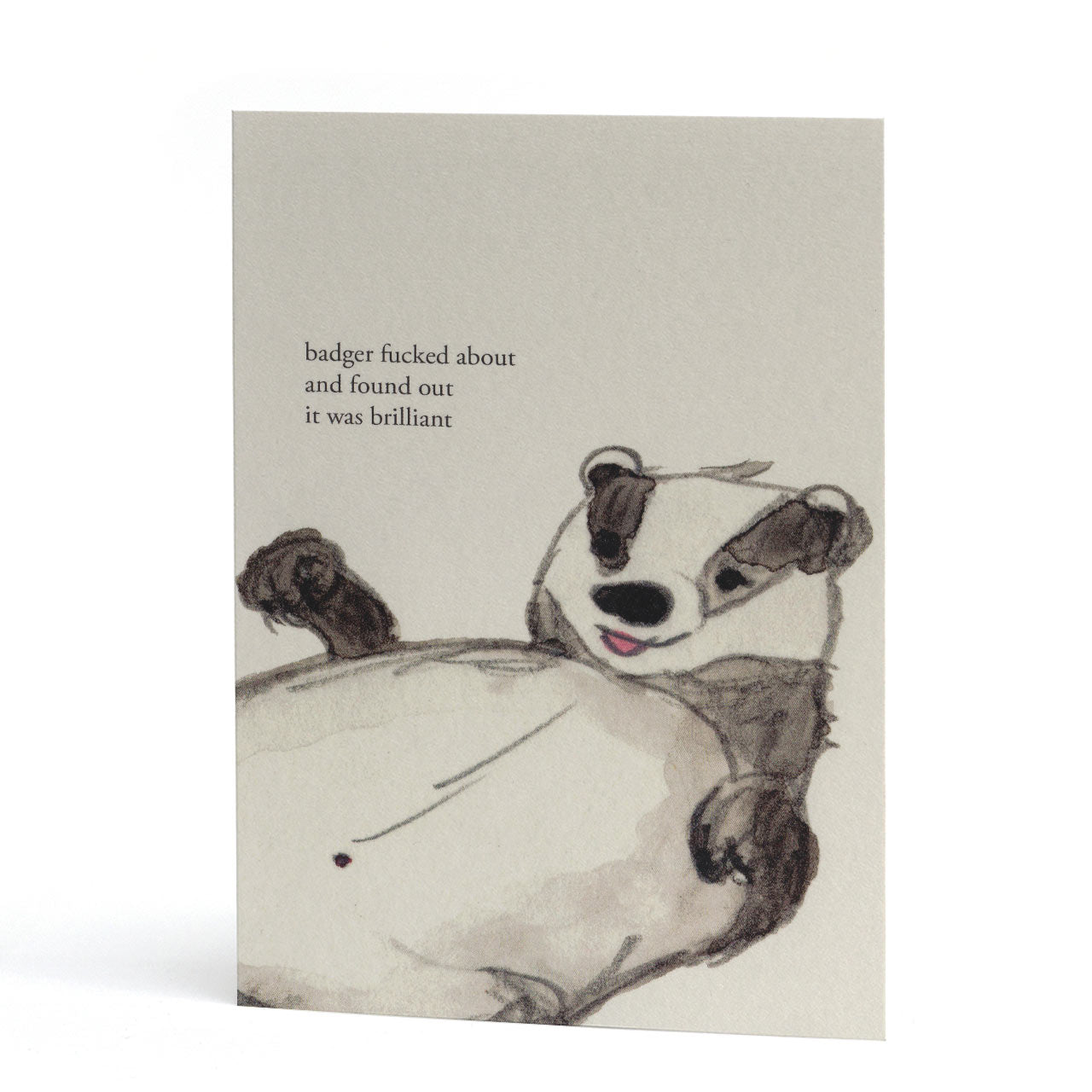 Brilliant Badger Greeting Card