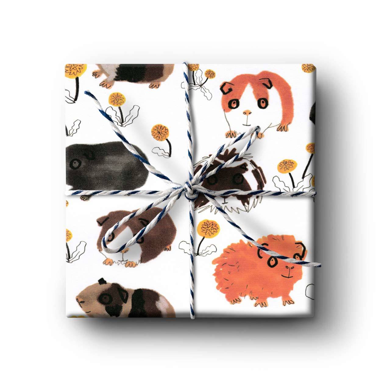 Guinea Pig Gift Wrapping Paper - Folded Single Sheet