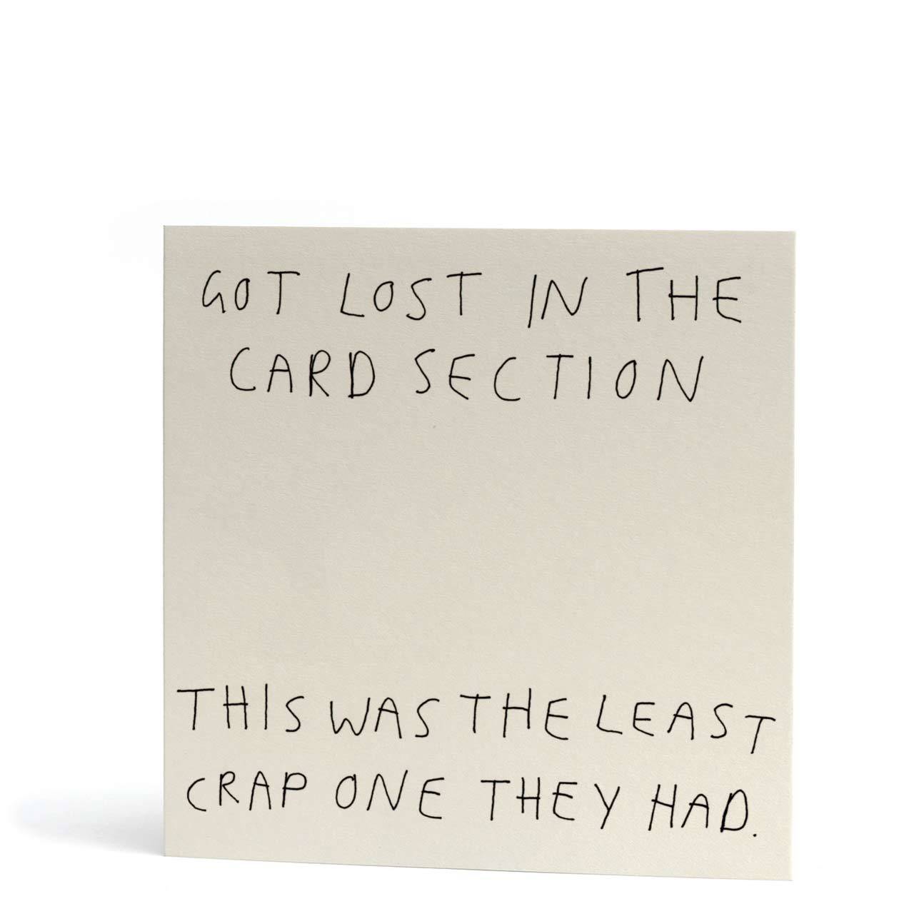 Card Section Greeting Card