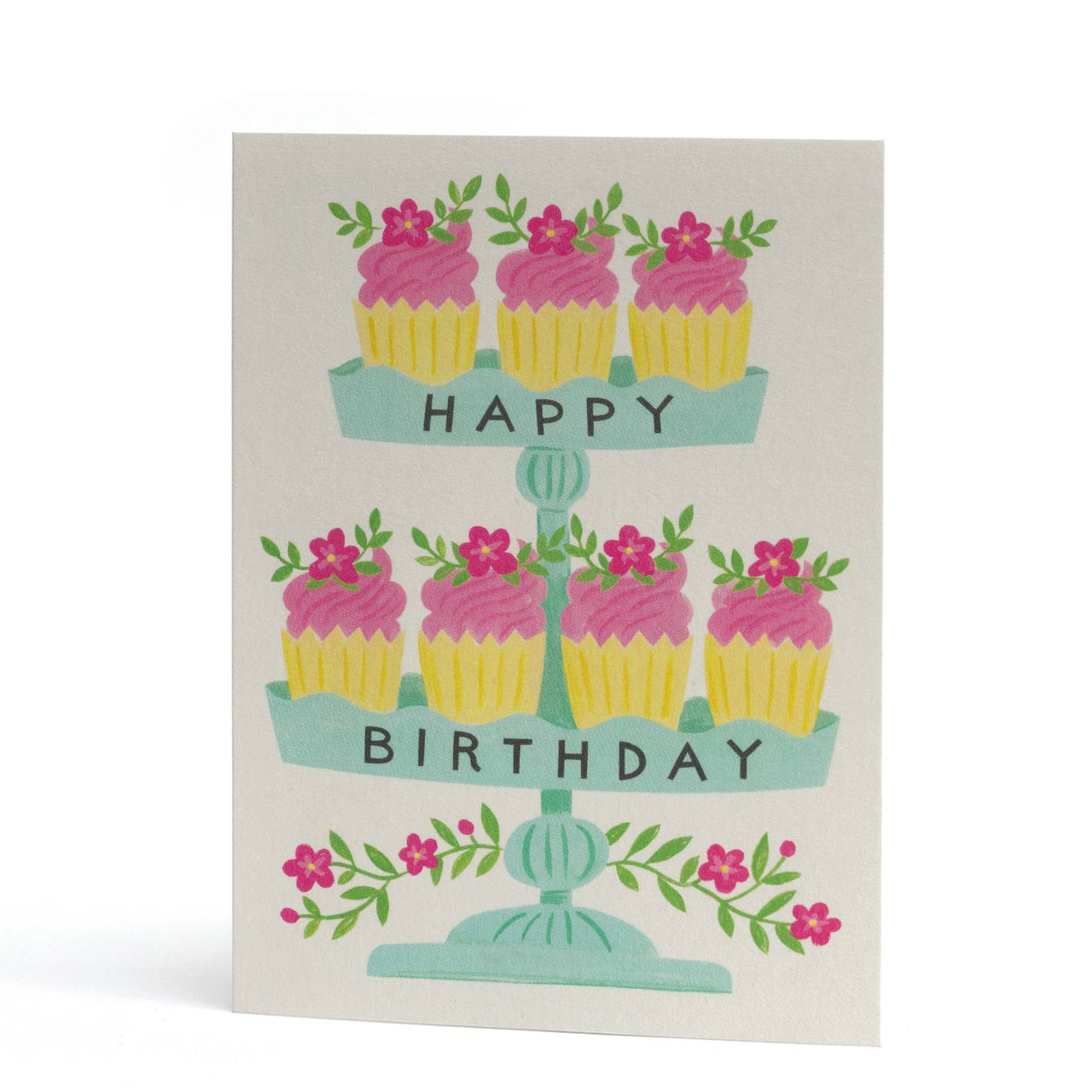 Cupcake Stand Birthday Card