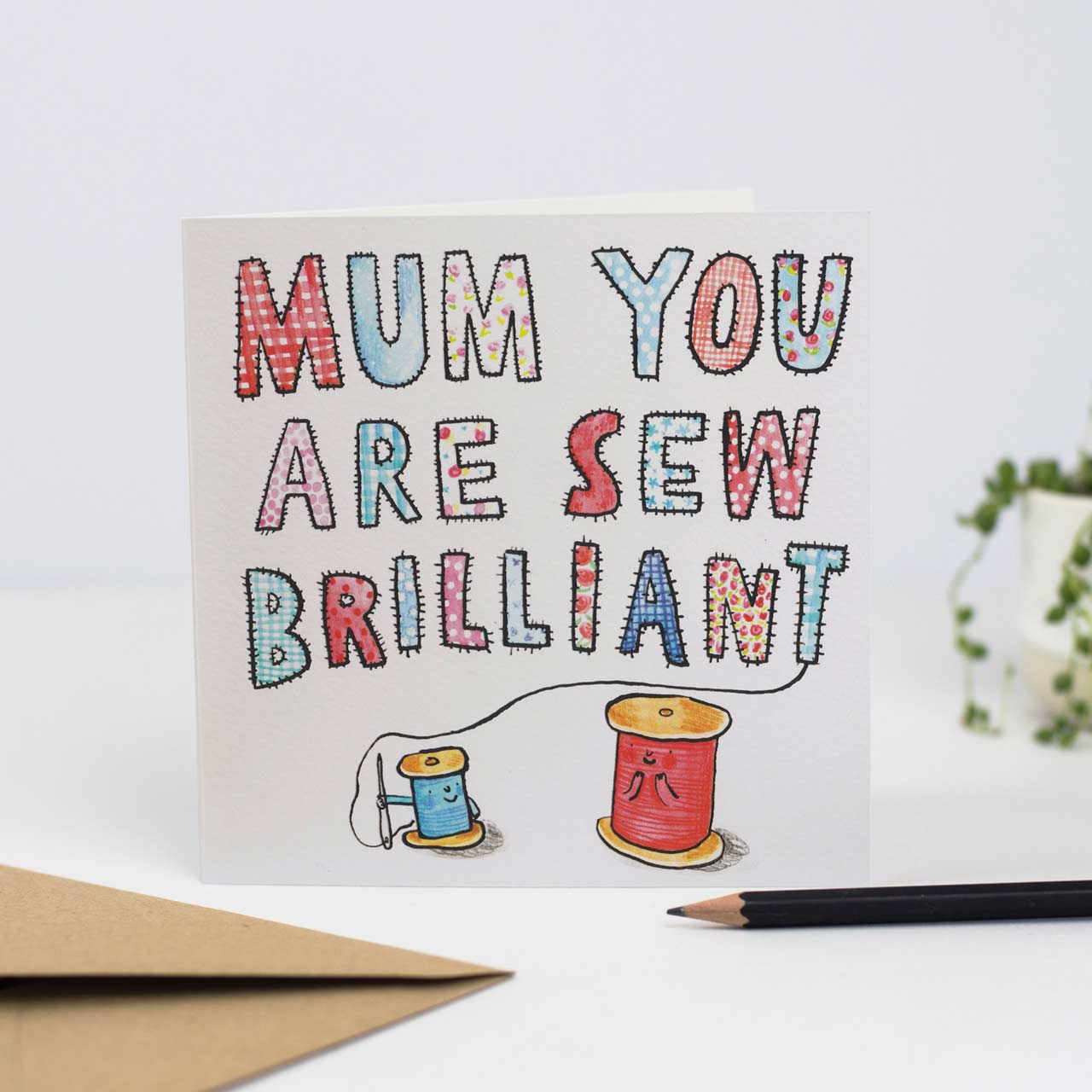 Sew Brilliant Mum Greeting Card