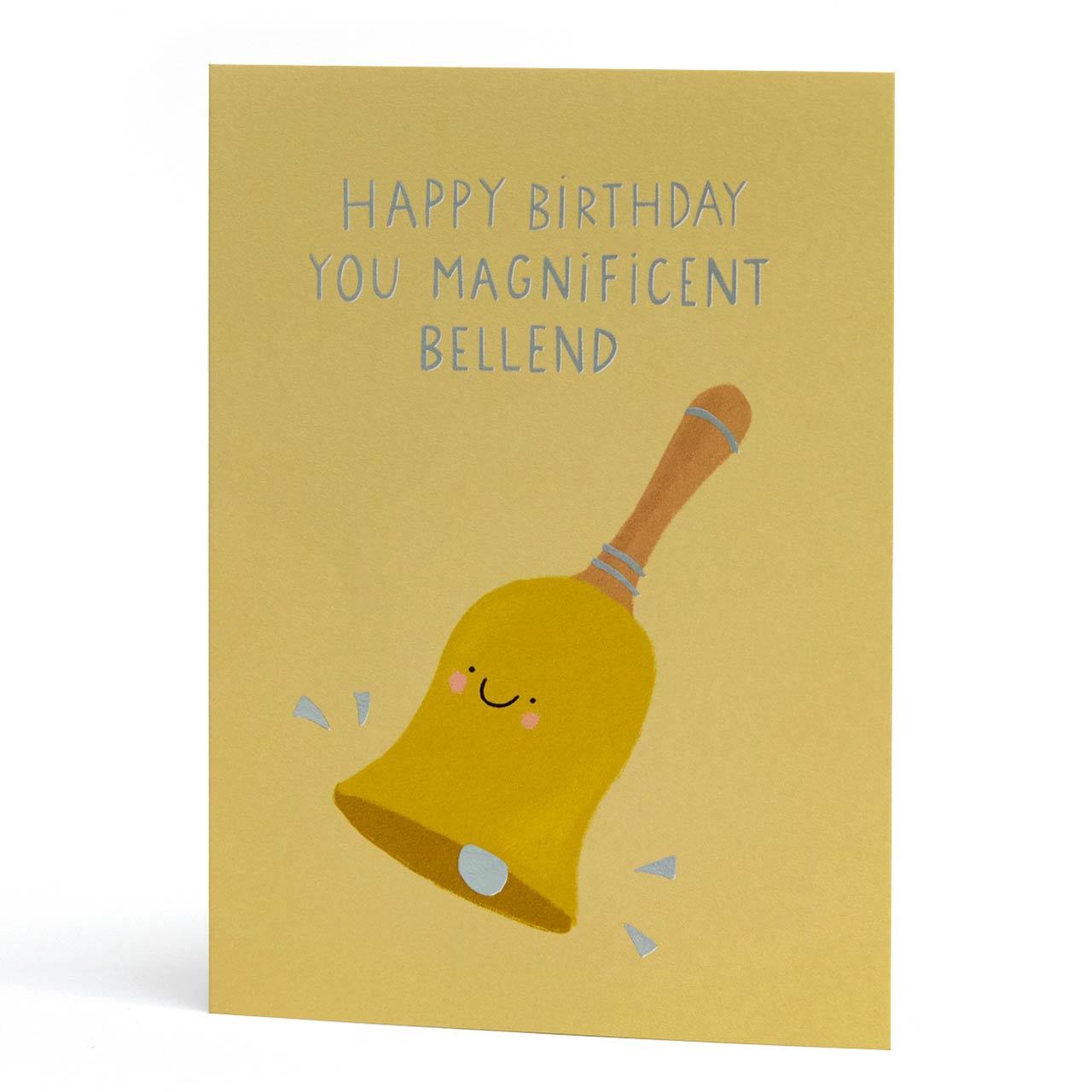 Magnificent Bellend Silver Foil Birthday Greeting Card