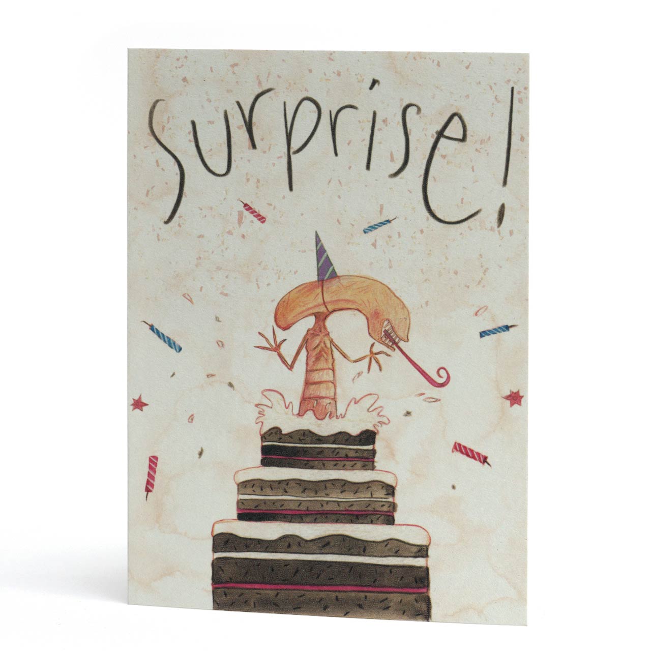 Surprise Alien Birthday Card